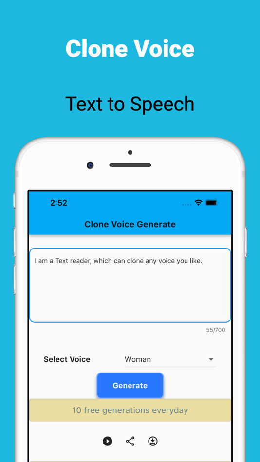 #1. Clone Voice Reader/eBook (iOS) 由: ZanChat (Guangzhou) Information Technology Co. Ltd.
