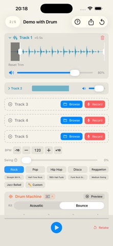 DemoWithDrums Screenshot 2 of 5