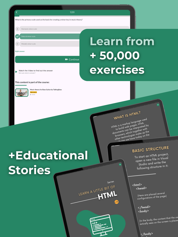 Cursa - Learn anything iPad screenshot 4 - Education app