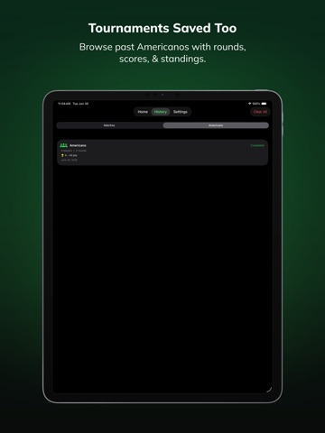 Padel Score Tracker : padltrek iPad screenshot