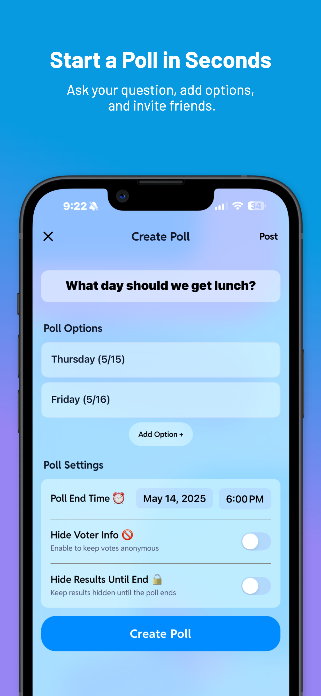TieBreaker - Social Polling