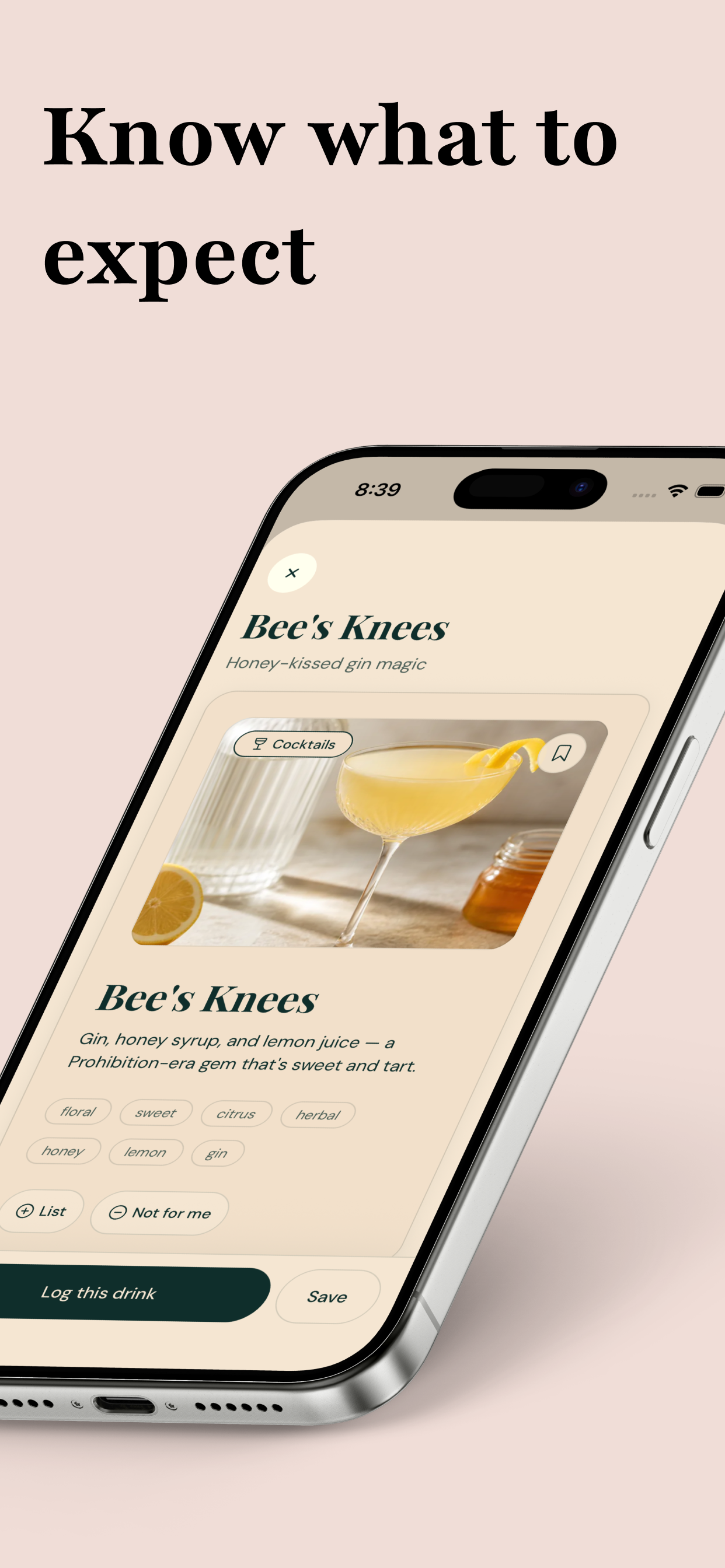 Sip - Find drinks that fit