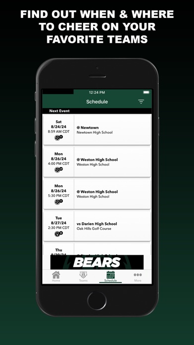 Norwalk Bears Athletics Screenshot