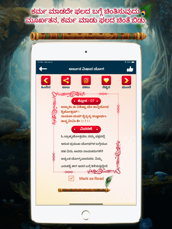 Screenshot #6 pour Bhagavad Gita Kannada Audio