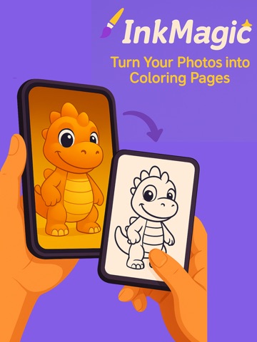 InkMagic Photo Coloring Pages iPad screenshot