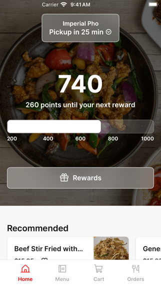 Imperial Pho iPhone screenshot 1 - Food & Drink app