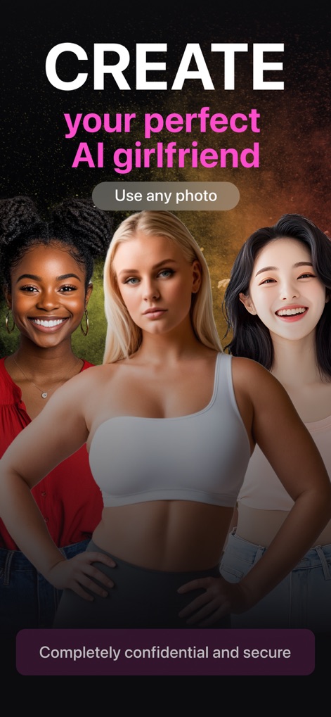 Ai Girl: Chat with Girlfriend - La aplicación permite a los usuarios personalizar el aspecto de su compañera AI y garantiza la confidencialidad total de los datos. 
