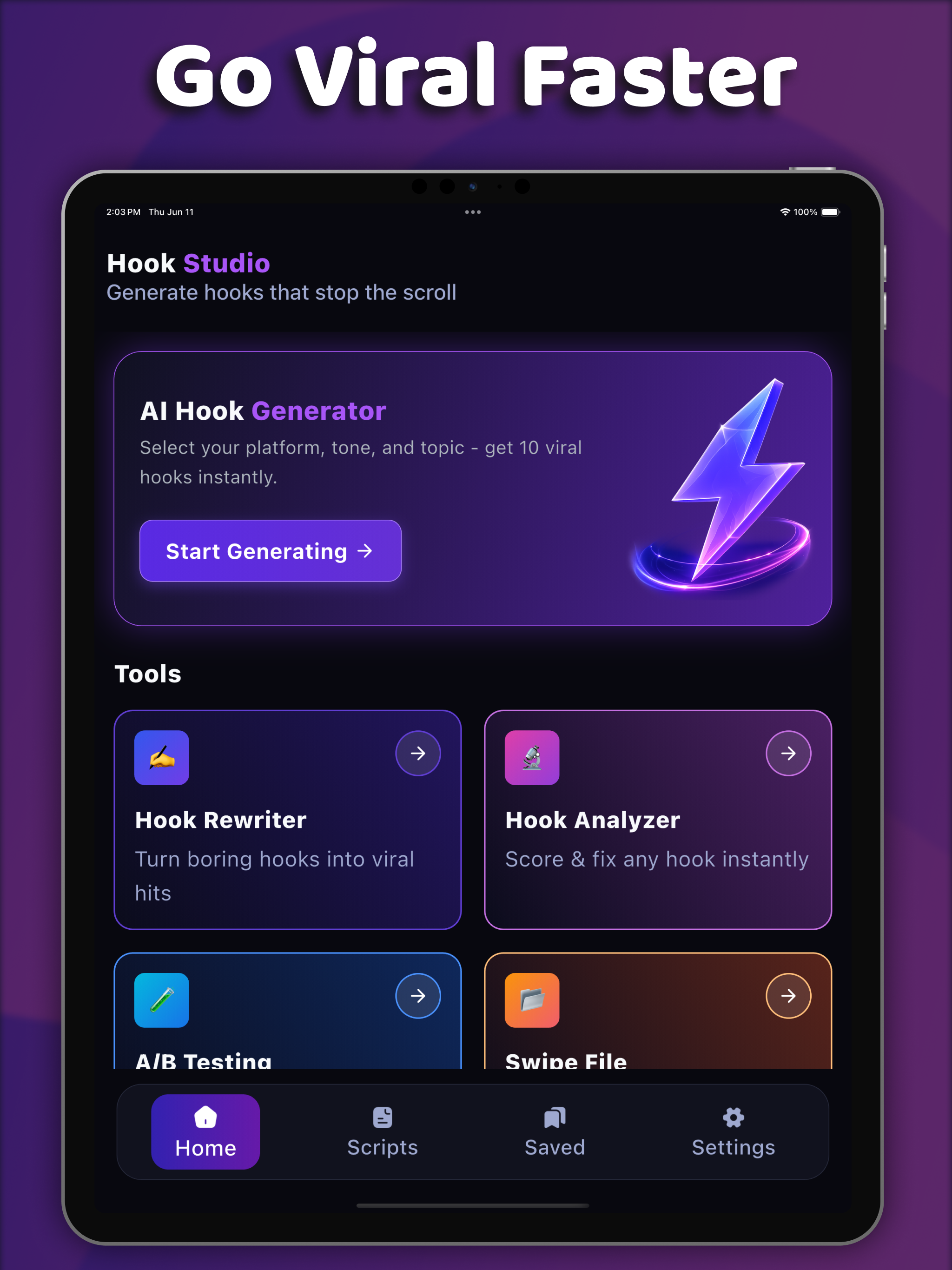 Go Viral Hook AI screenshot 8