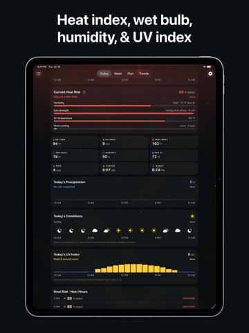 Swelter: Heat Index & Safety iPad screenshot