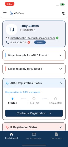 EasyEnroll iPhone screenshot