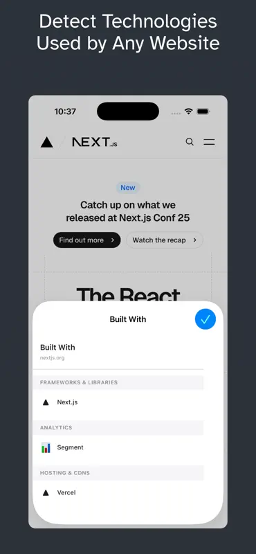 Built With for Safari screenshot 1 of 1
