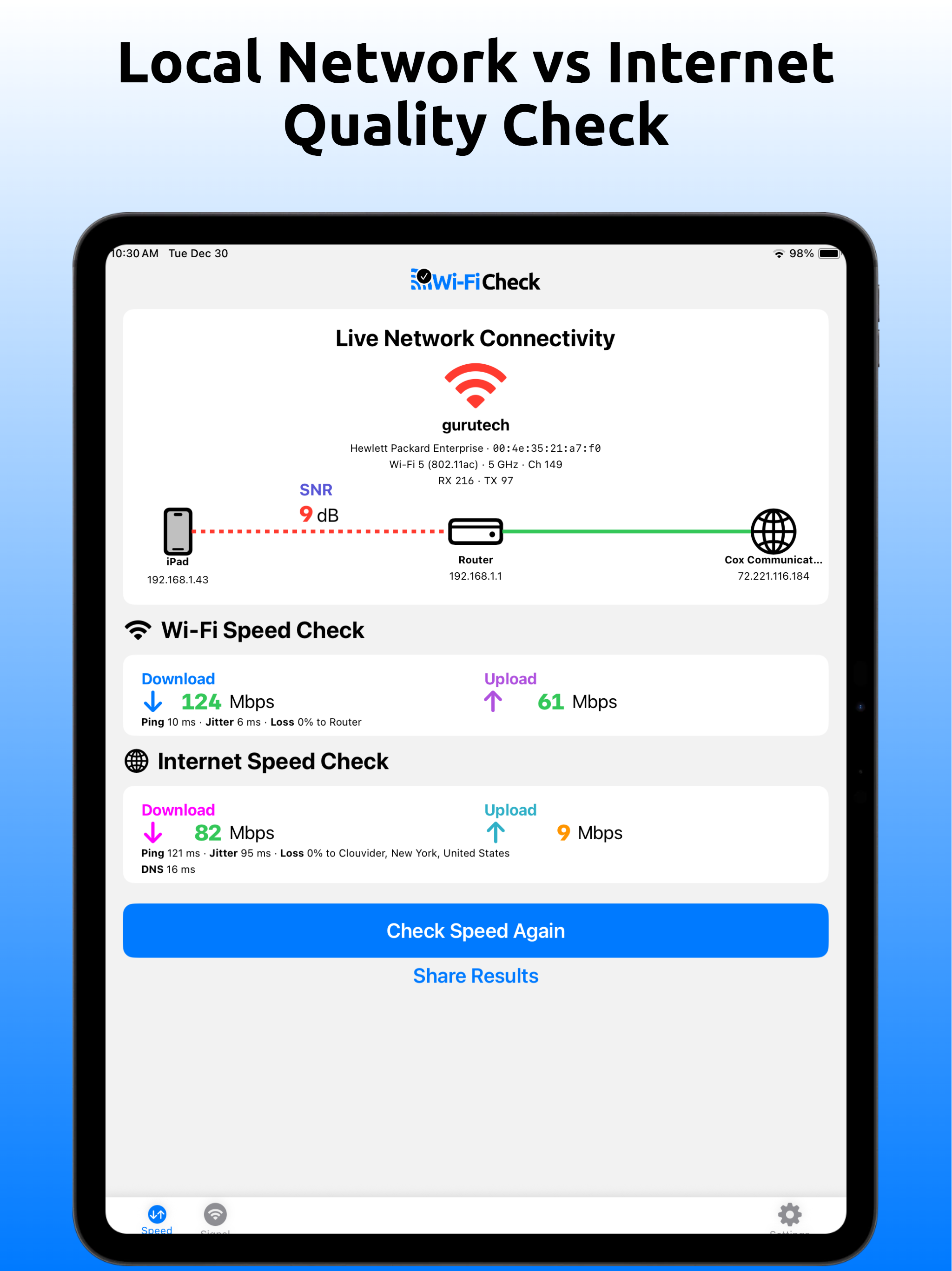Wi-Fi Check - Speed Test screenshot 15