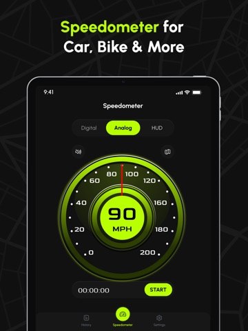 Speedometer: GРS Speed Tracker iPad screenshot