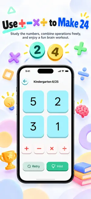Math24: Brain Math Challenge screenshot 1