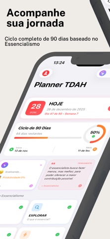Planner TDAH - Foco Produtivo screenshot