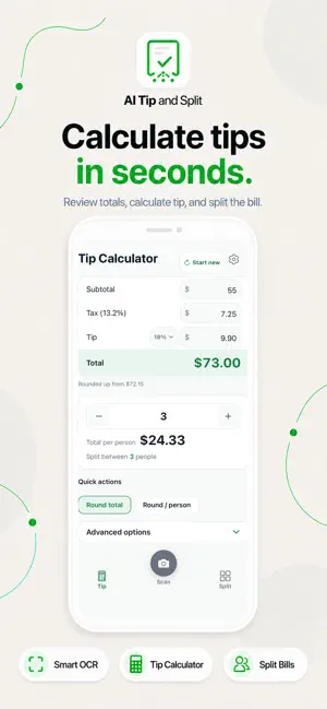 Tip Calculate & Bill Splitter screenshot 3