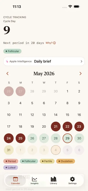 Lumi: Period & Ovulation screenshot 1 of 10