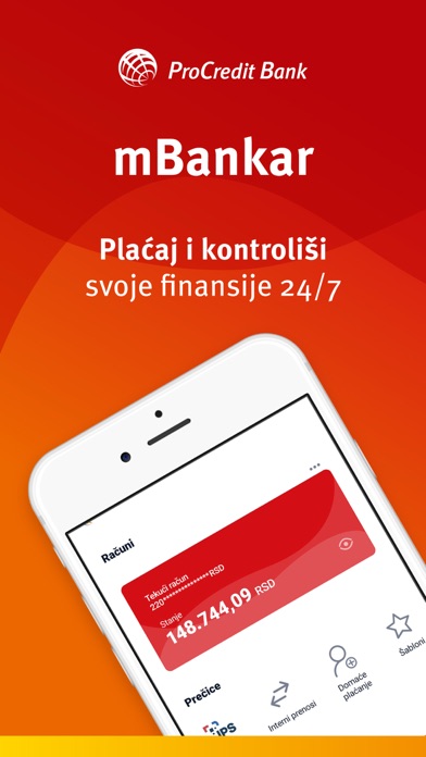 mBankar ProCredit Bank Srbija Screenshot