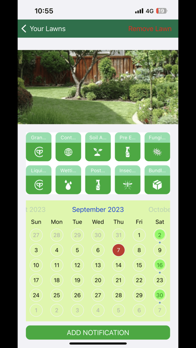 GLS Lawn Planner Screenshot
