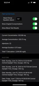 TRT Tracker screenshot #1 for iPhone