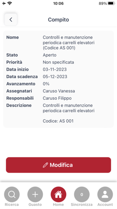 AGE Suite Manutenzioni Screenshot