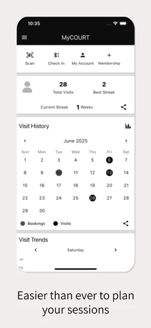 MyCOURT screenshot 2