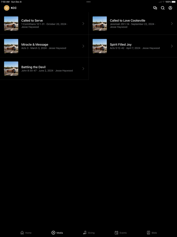 Kingdom Community Cookeville iPad screenshot 2 - Education app