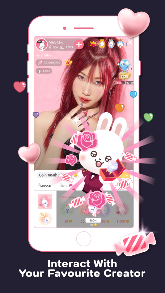 #5. Vibie - Live Streams Community (iOS) 由: Donuts Bangkok Co., Ltd.