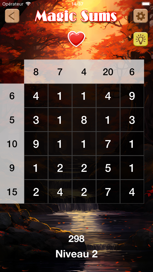 #4. Magic Sums (iOS) By: Veryphone