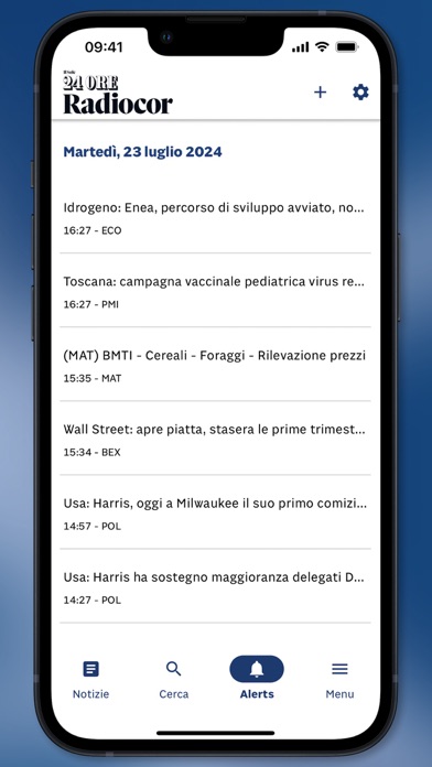 24 Ore Radiocor Screenshot