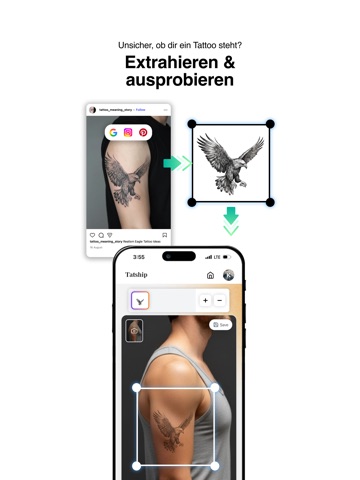 Tatship: KI Tattoo Design App iPad screenshot 4