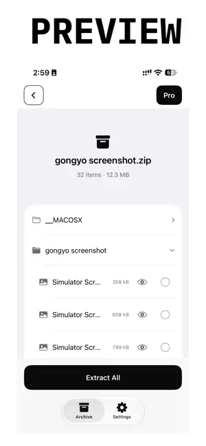 Unzipo: Zip File Opener & RAR screenshot 3