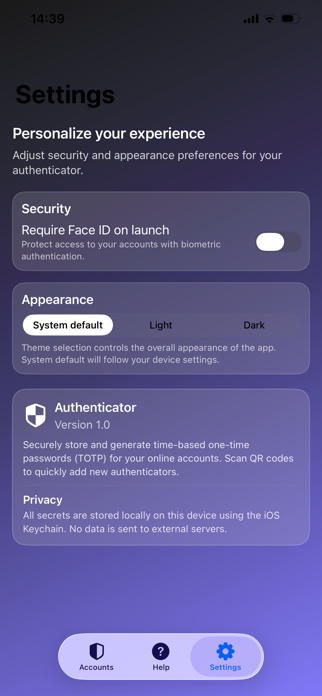 Authenticator - Shield App Screenshot 1 of 3