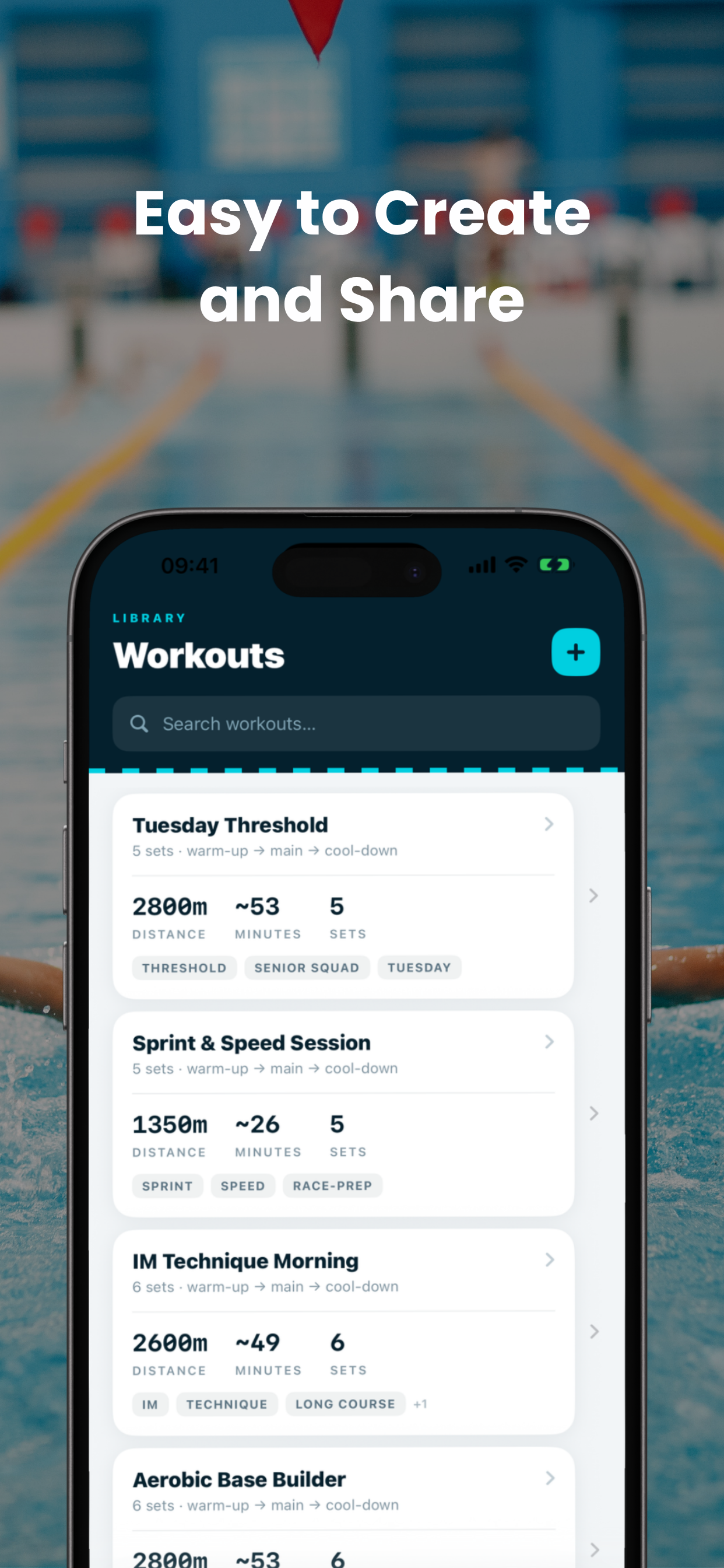 Swimming Coach Set Builder screenshot 3