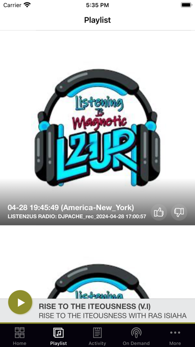 Listen2us Radio Screenshot