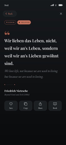Daily Nietzsche Quotes screenshot