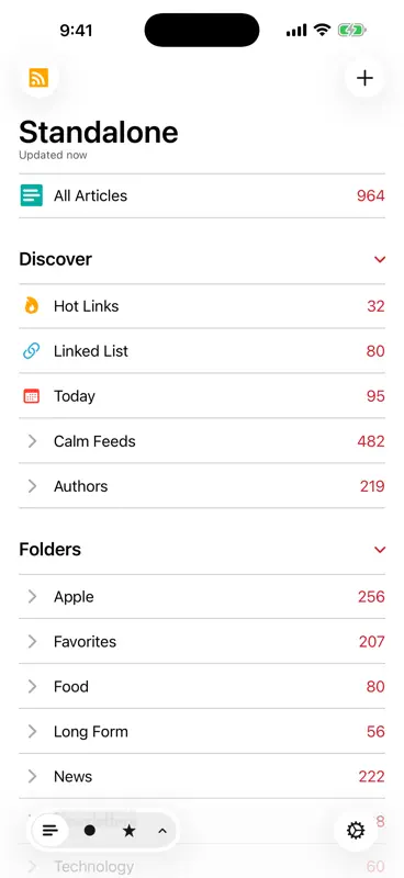 lire: RSS Reader screenshot 1 of 9