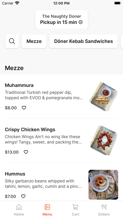 The Naughty Doner iPhone screenshot 2 - Food & Drink app