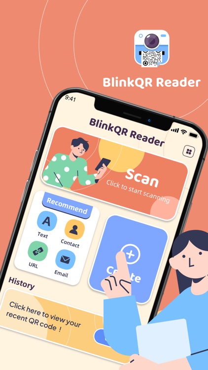 BlinkQR Reader-Scan,Create