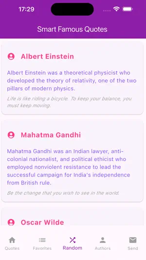 Smart Famous Quotes screenshot 3