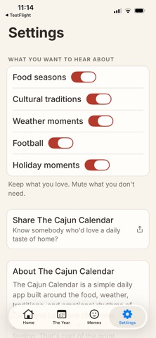 The Cajun Calendar Screenshot 7 of 7