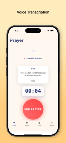 Prayerwise - Voice Journaling Screenshot 2 of 5