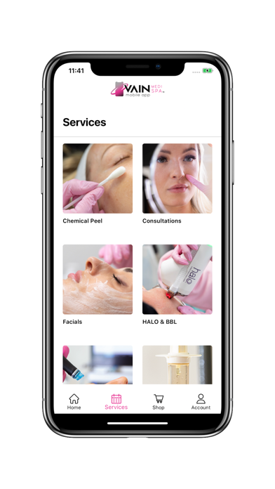 VAIN Medi Spa Screenshot