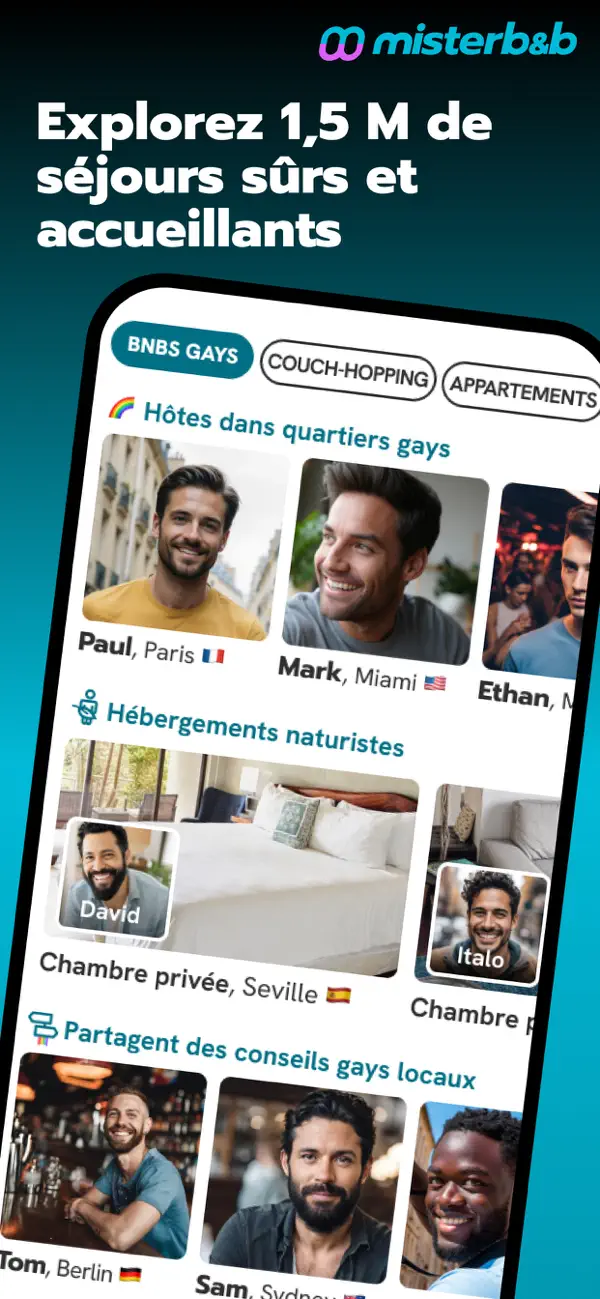 Screenshot #2 pour misterb&b – Voyage Gay
