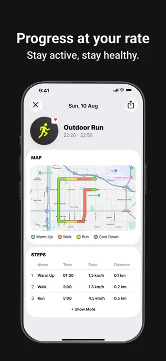 iRun. Couch to Runner : capture d’écran 8 sur 9