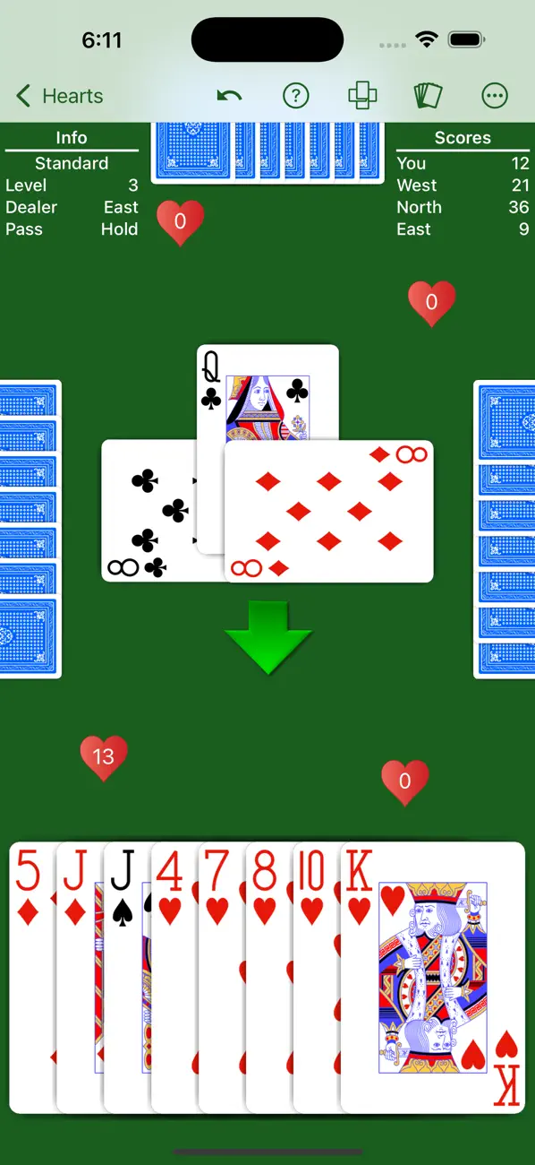 Screenshot #1 pour Hearts - Expert AI