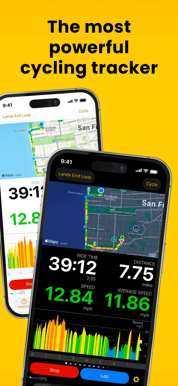 #1. Cyclemeter Cycling GPS Tracker (iOS) 由: Abvio Inc.
