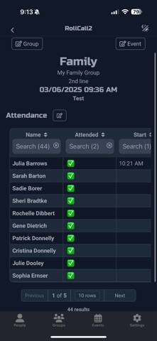 RollCall2 Screenshot 6 of 8