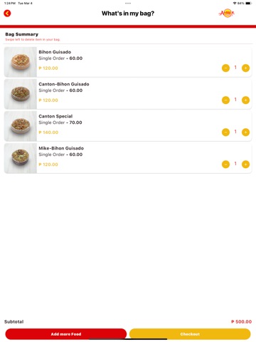 Amber Food App iPad screenshot 5