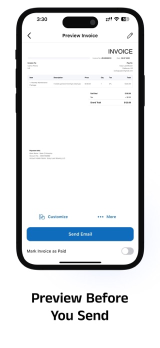 Plesy Invoice Maker & Billing Screenshot 3 of 5